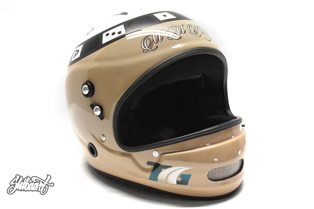 RAI競艇用 HELMET ヘルメットペイント ボボートレーサー　金牟田奨太選手　＃4988