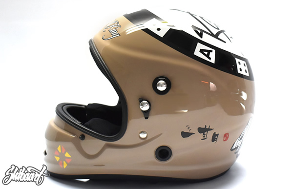 牟田奨太選手　 ヘルメットカスタムペイントの施工例