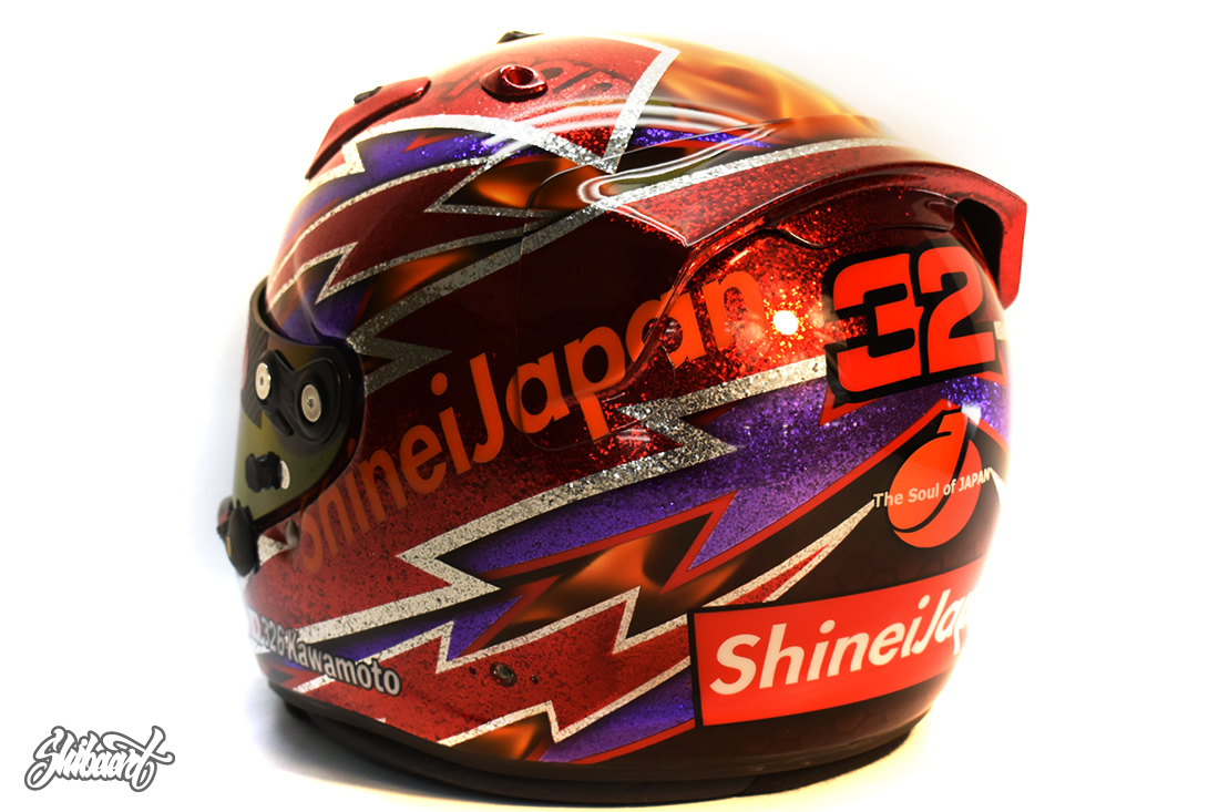 　ARAI GP6 キャンディーグラフィックカスタムペイント　SHIBAART