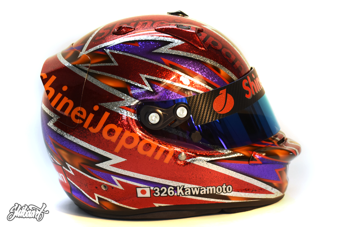 　ARAI GP6 キャンディーグラフィックカスタムペイント　SHIBAART