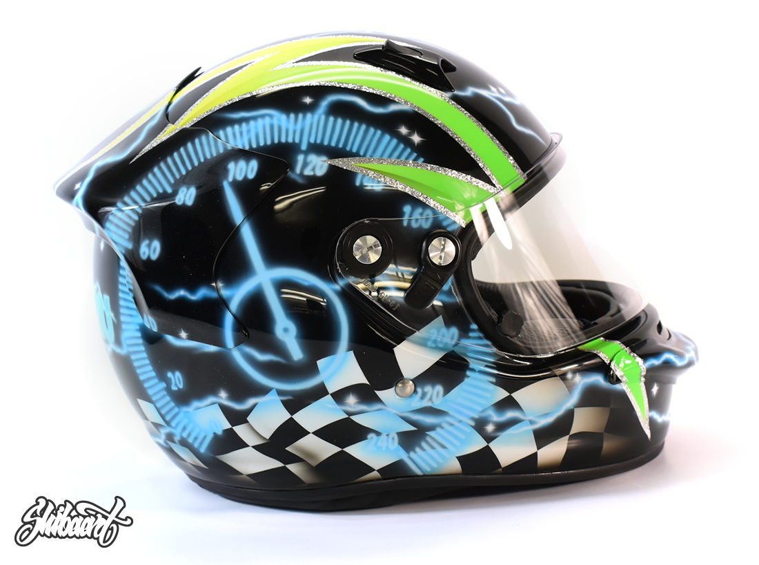 　ARAI GP6 キャンディーグラフィックカスタムペイント　SHIBAART