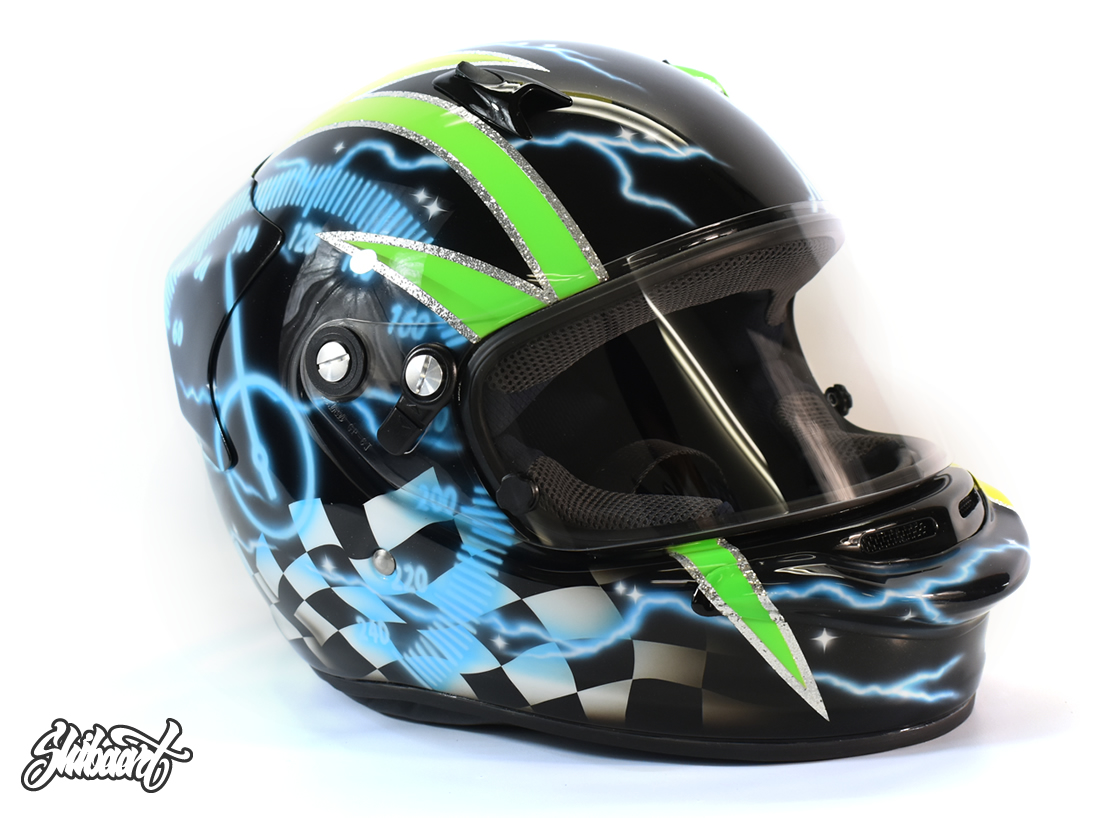　ARAI GP6 キャンディーグラフィックカスタムペイント　SHIBAART