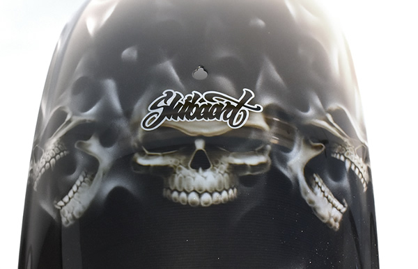 HARLEY DAVIDSON　FXLRローライダー‎にリアルフレイムスをカスタムペイントした施工例　　