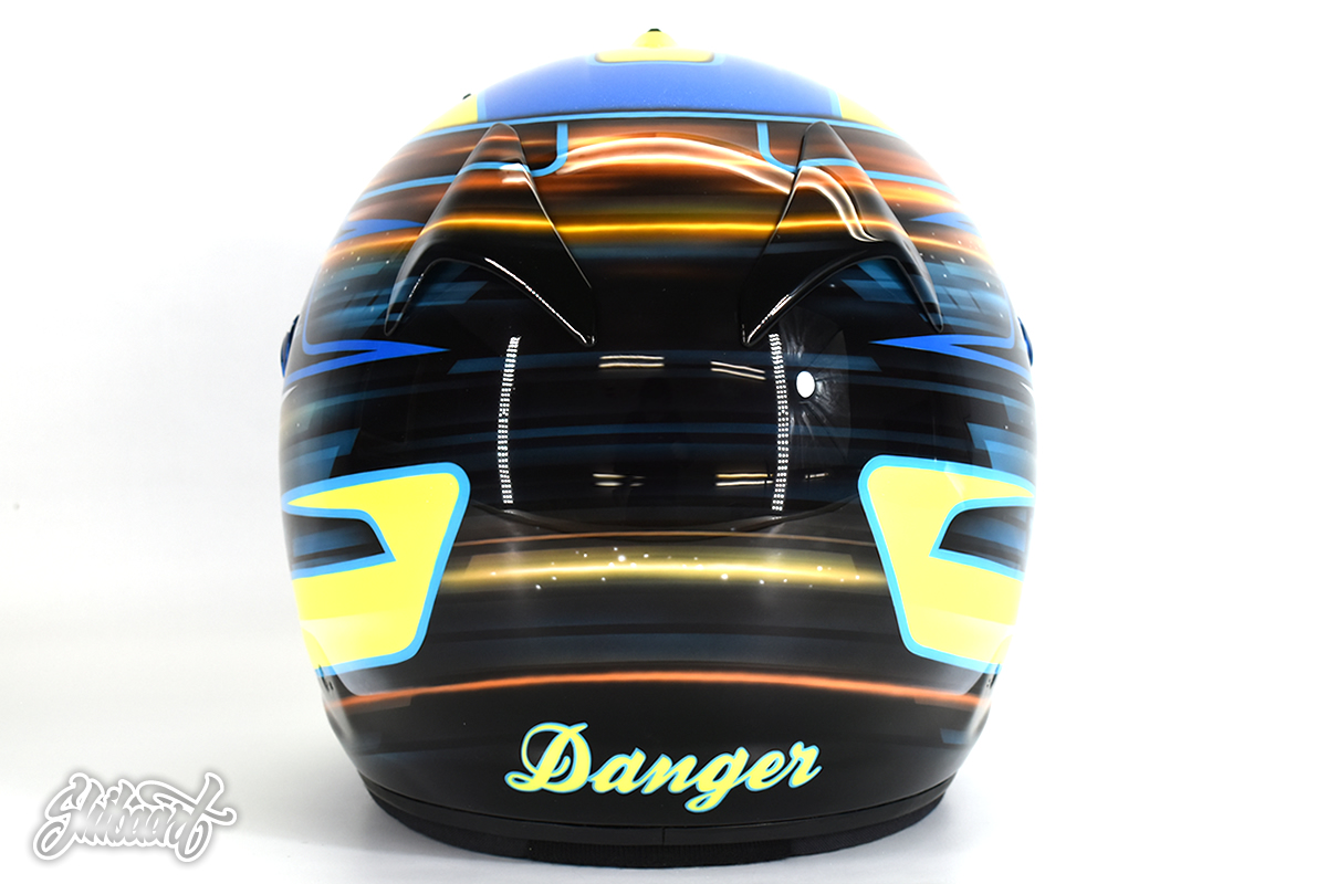 ARAI GP6 ヘルメットをベースにしたカスタムペイントの施工例　SHIBAART