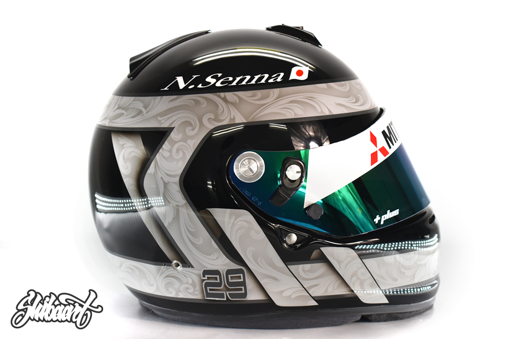 ARAIGP　レーシングヘルメットのカスタムペイントの施工例　SHIBAART