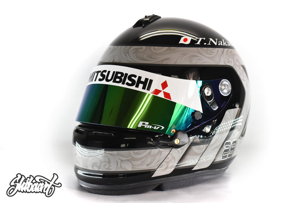 ARAIGP　レーシングヘルメットのカスタムペイントの施工例　SHIBAART