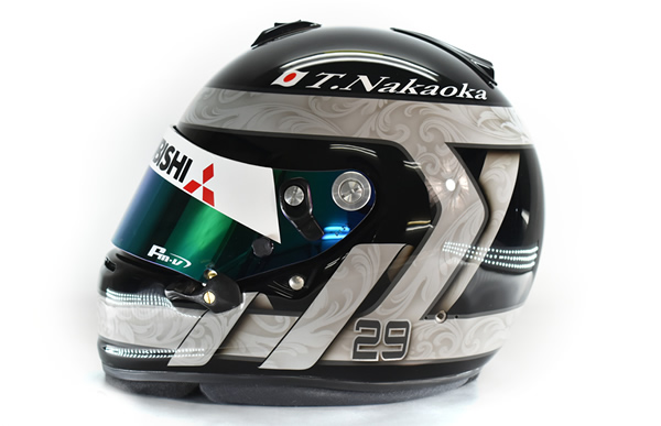  レース用ヘルメットキャンディー カスタムペイントの施工例