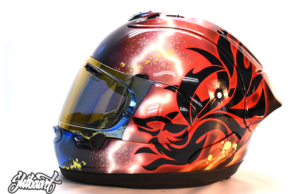 リアルフレレア  ヘルメットカスタムペイントの施工例