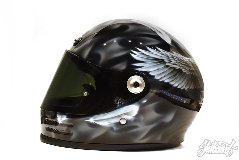 リアルフレイムスイーグルデザイン   HELMET カスタムペイント