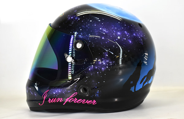 若林 義人選手  ヘルメットカスタムペイントの施工例