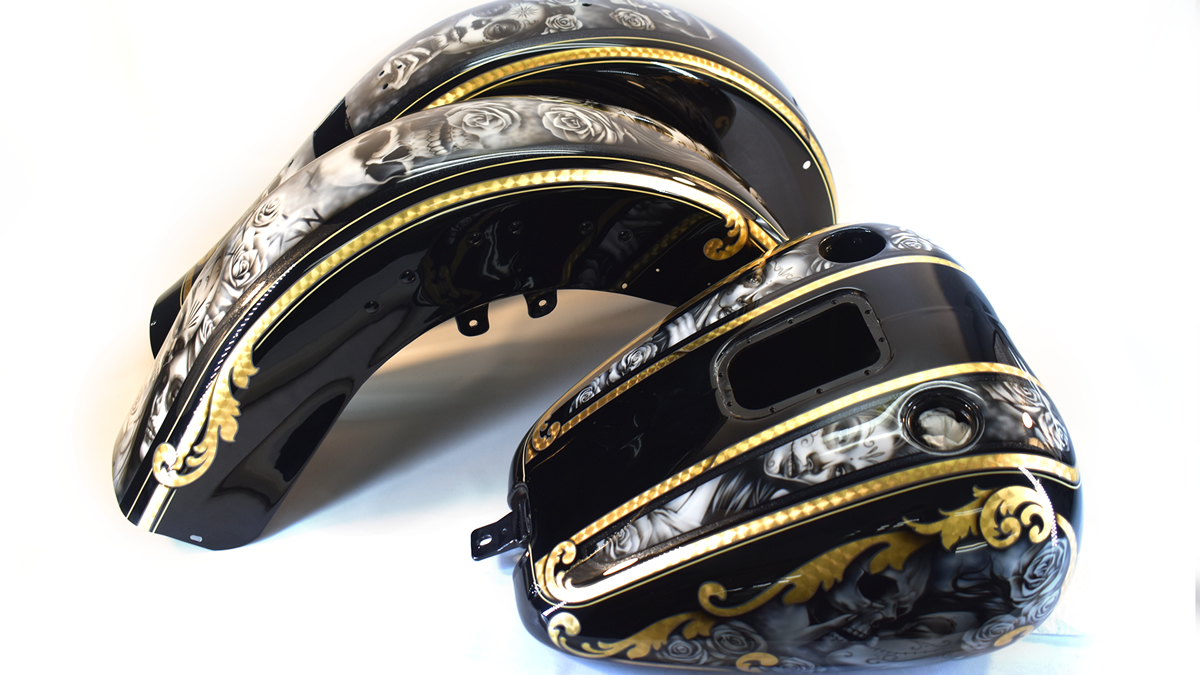  SHIBAART チョロスタイル　ミューラル ゴールドリーフ　スピニング模様　