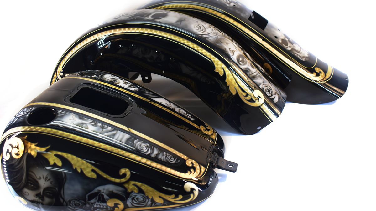  SHIBAART チョロスタイル　ミューラル ゴールドリーフ　スピニング模様　