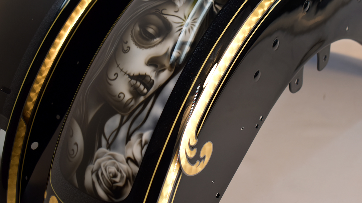 SHIBAART チョロスタイル　ミューラル ゴールドリーフ　スピニング模様