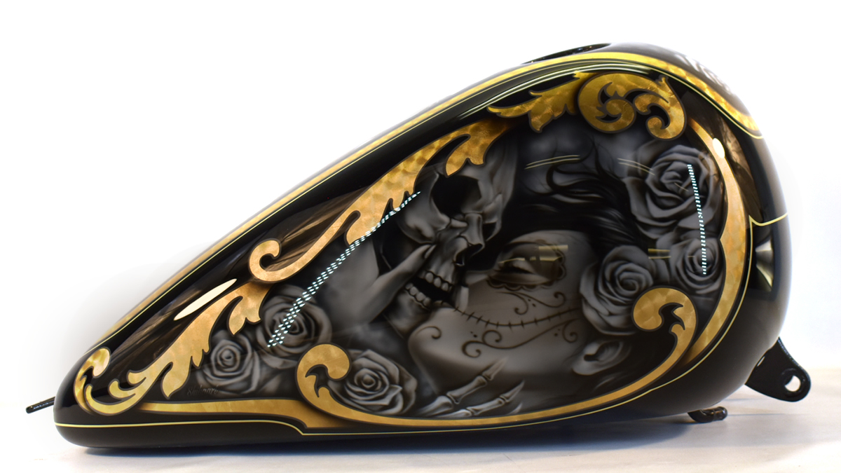  SHIBAART チョロスタイル　ミューラル ゴールドリーフ　スピニング模様