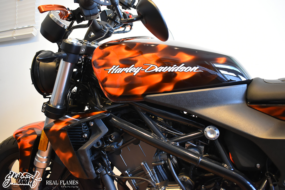 HARLEY DAVIDSON X350 リアルフレイムス フルカラー 施工例4