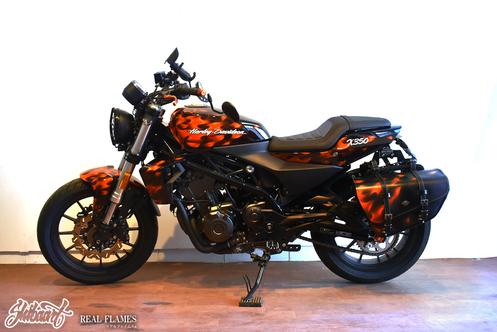 HARLEY DAVIDSON X350 リアルフレイムス フルカラー 施工例5