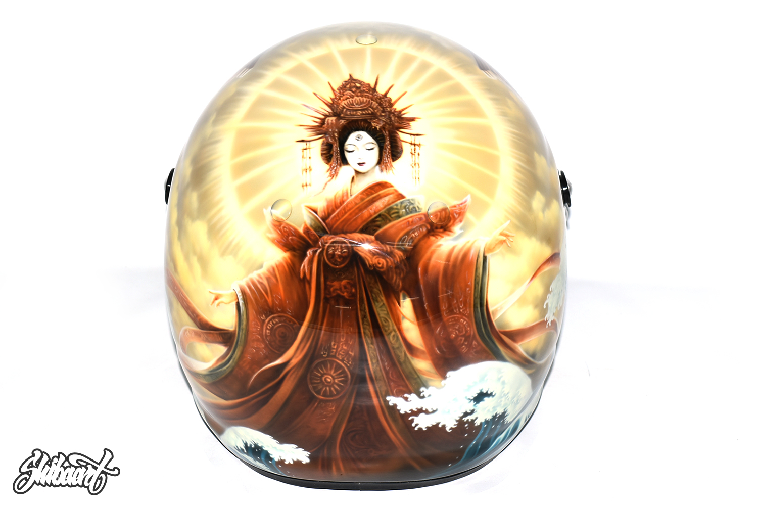 ARAI競艇用 HELMET 有賀達也選手 #4428 ヘルメットペイント 側面