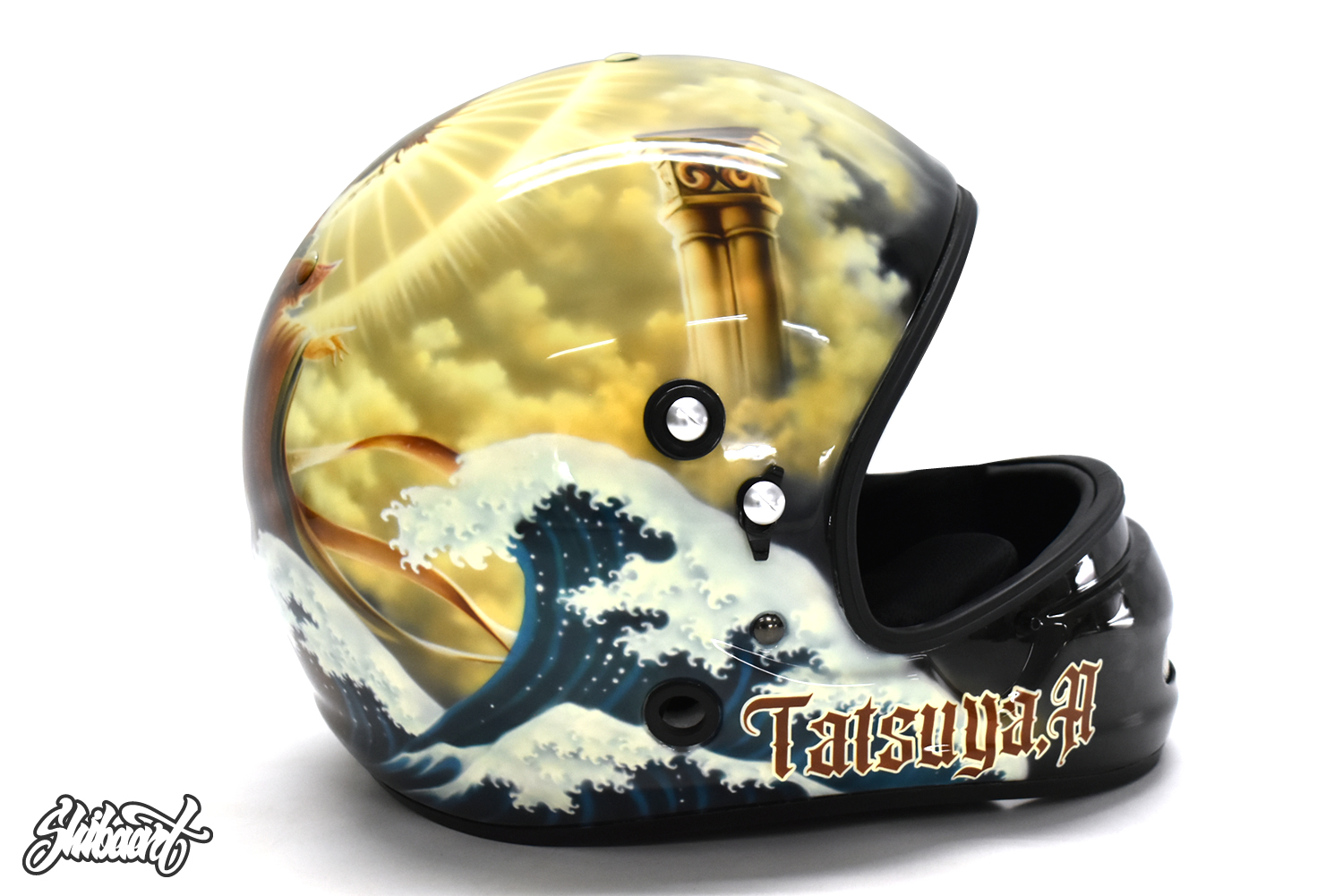 ARAI競艇用 HELMET 有賀達也選手 #4428 ヘルメットペイント デザインアップ