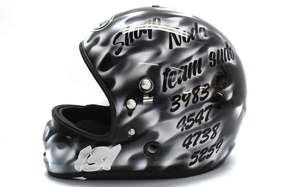 ARAI競艇用 ヘルメット カスタムペイントの施工例