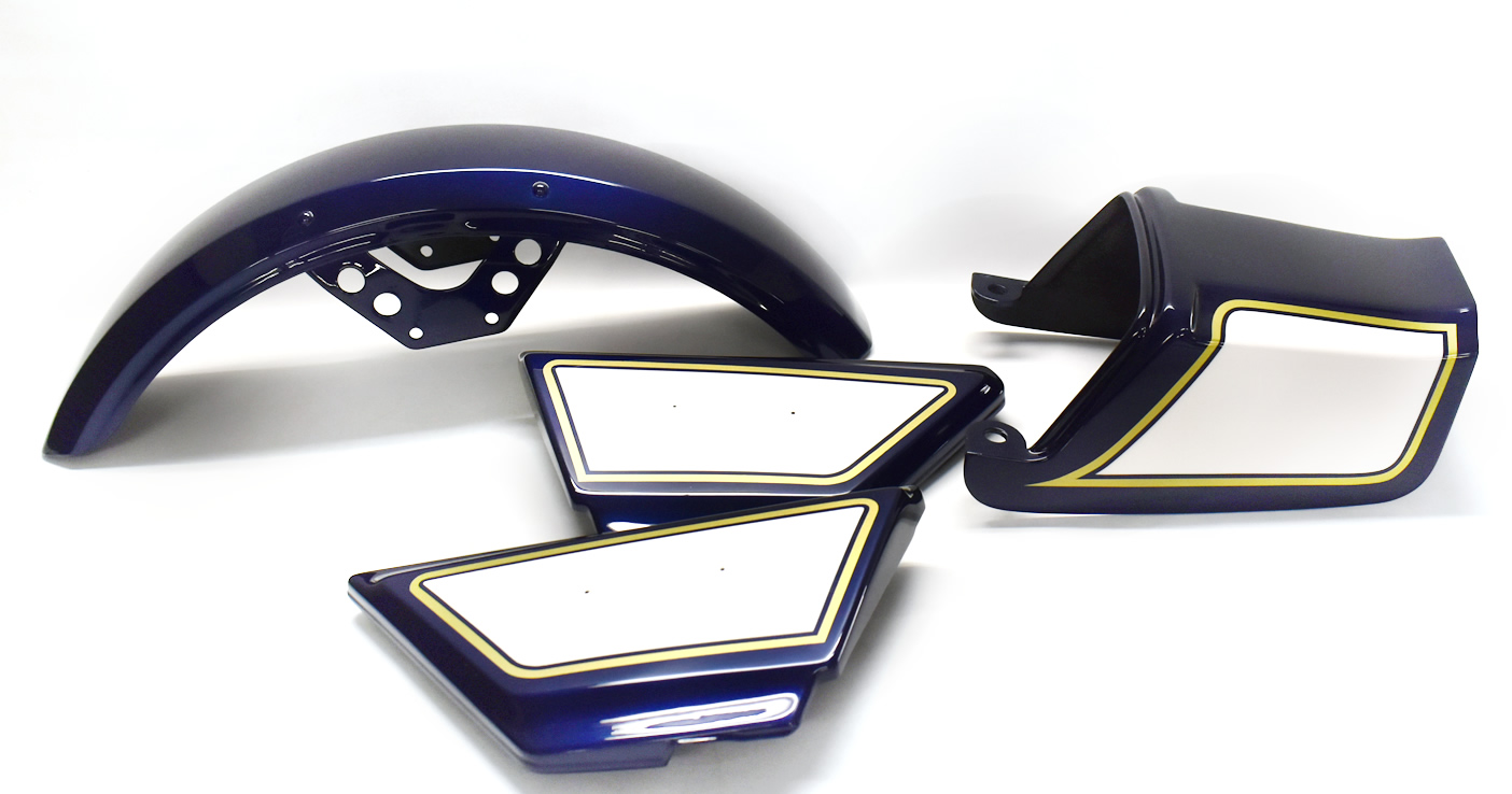 Ｚ400ＦＸ ミッドナイトブルー レストアペイント 施工例3