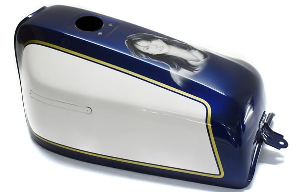 Ｚ400ＦＸ ミッドナイトブルー レストアペイントの施工例　　