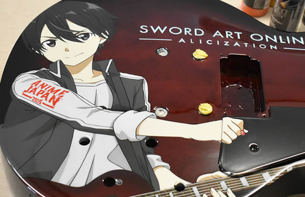 ANIME JAPAN 2019｜チャリティーオークションギター カスタムペイント制作