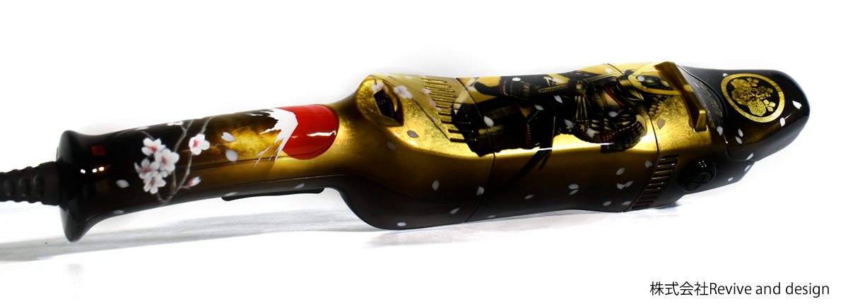 純金箔アートを施した工具ポリッシャー 施工例1