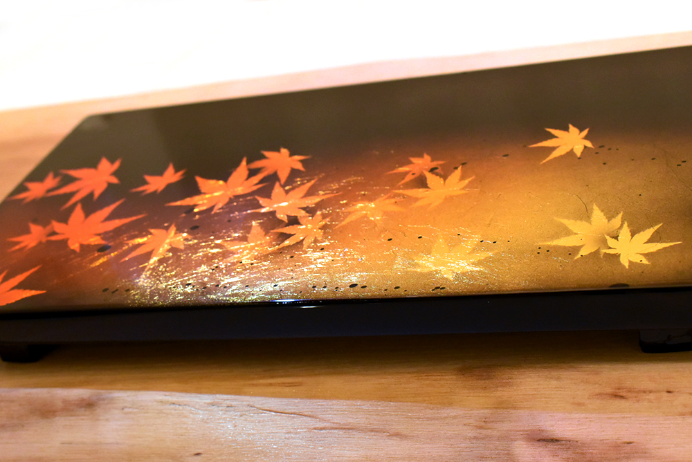 純金箔　寿司下駄